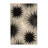 Soft Plush Eatman Art Deco Starburst Area Rug in Beige – Beige Binding-1091336499