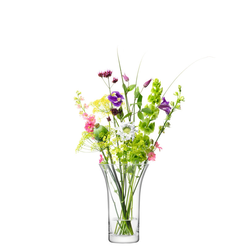 Handmade Glass Table Vase, 10.236" H x 6.6929" W x 6.6929" D