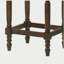 Ensemble de 2 tabourets de comptoir en bois massif de style campagnard rembourrés avec pieds tournés-2140772600-2140772604