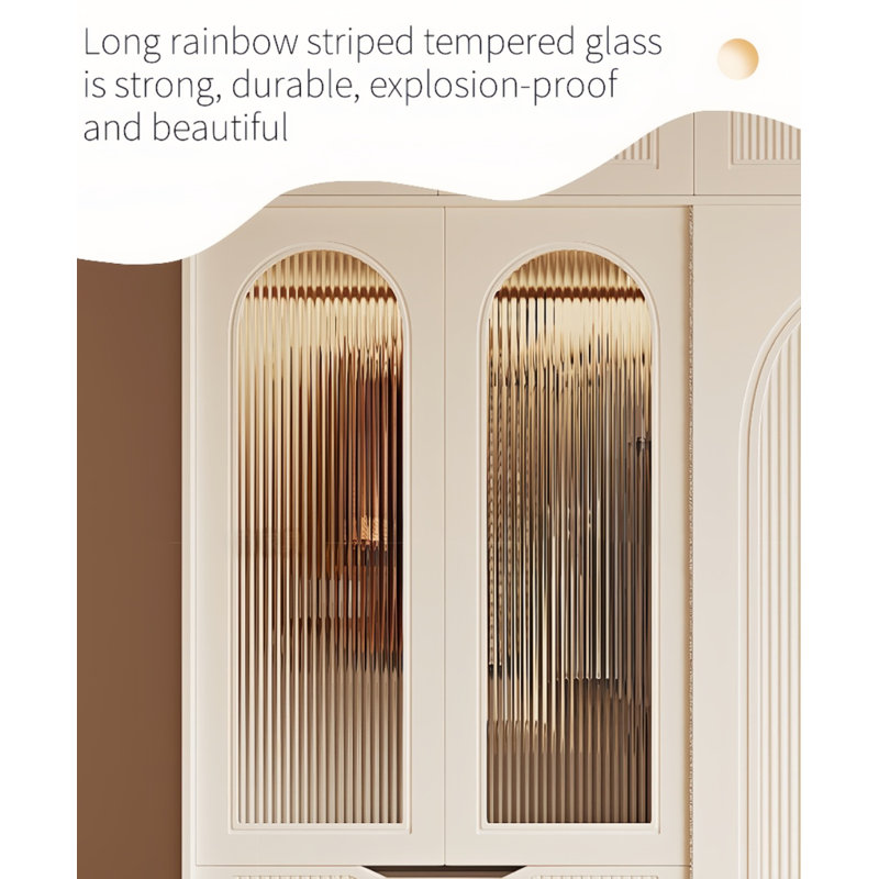 Modern Simple And Luxurious Wardrobe, 101.57" H x 78.74" W x 22.83" D