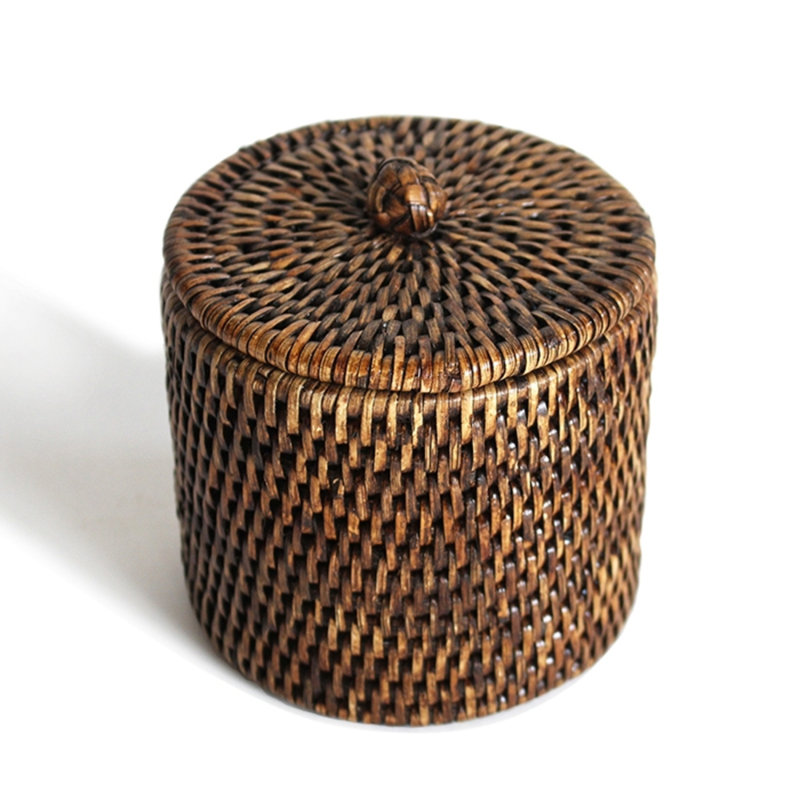 Bathroom Storage Container, Antique Brown