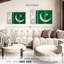 Drapeau pakistanais soyeux-195068795