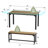 Keuna 8 - Person Rectangular 63'' L x 28'' W Expandable Table Dining Set-1736351715-1736351712