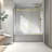 60*63 Brushed Gold Frameless One Fixed And One Shifted Shower Door,70MM 304 Stainless Steel Large Pulleys With Adjustable Soft Closing Function,With Nano Easy Cleaning,Stick Explosion-Proof Menbrance
