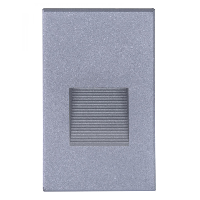 Low Voltage Integrated LED Metal Step Light, Gray