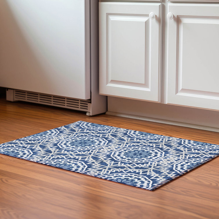 Premium Machine Washable Cerrito Navy Rug