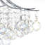 Plafonnier encastré en cristal 6 lumières Trenton 20 pouces - Élégant plafonnier près du plafond pour chambre à coucher, entrée, couloir ou petits espaces-31769394