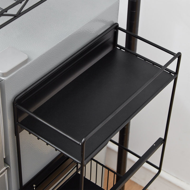 DormCo Mini Fridge Magnetic Shelf, Black