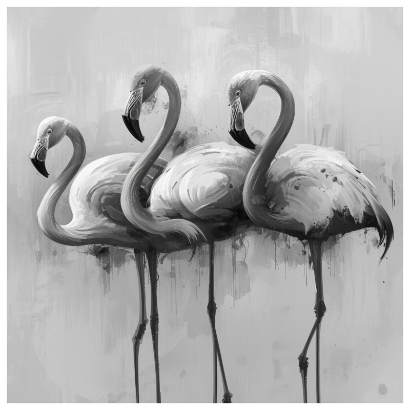 Tapis de bain Mono Flamingo Trio, L 34 po x L 21 po