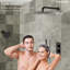 Système de pomme de douche thermostatique double, robinet de douche à pluie haute pression mural 12 "avec douchette-93931711