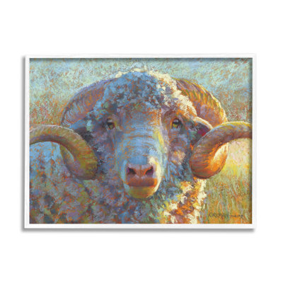 «Country Sheep Modern Portrait», estampe numérique par Rita Kirkman
