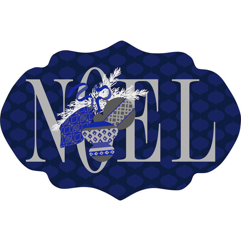 Cobalt Noël - impression sur toile tendue, H 20 po x l 30 po