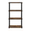 Étagères de rangement Turn-N-Tube, étagère à livres à 4 niveaux sans outil, étagère d'angle, étagères ouvertes sans outil, pour l'organisation et le rangement, salon, garage, bureau à domicile, pin ambré-2070596404