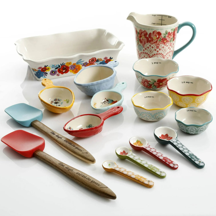 Pretty Ceramic Measuring Spoons Sets - Heart of the Home Kitchen