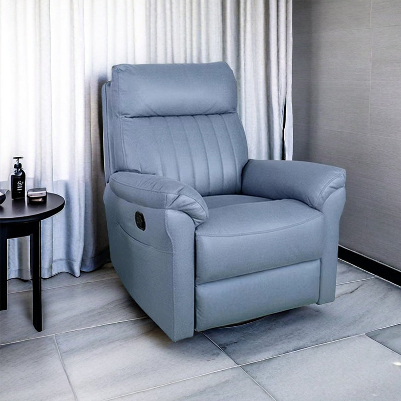 Fauteuil inclinable Savitz, Mélange de polyester bleu