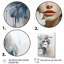 Ladie Blue White Woman Portrait, reproduction d'art sur toile-1563981984-1563981988