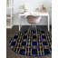 Tapis contemporain corando de couleur bleue-69556881