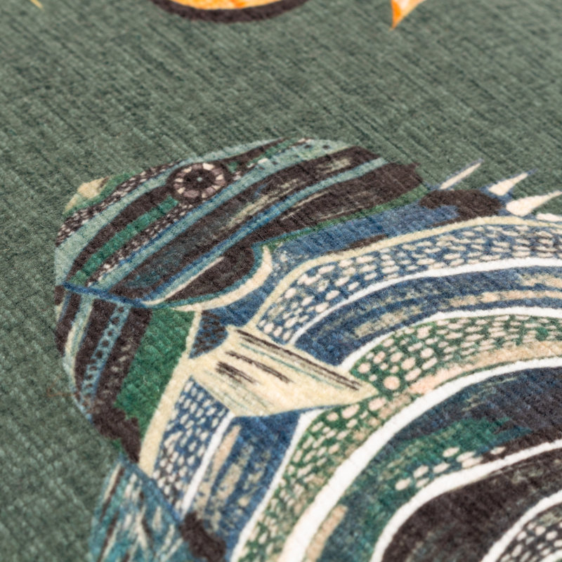 Floral Green Square Cushion