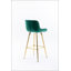 Ensemble de 2 tabourets de bar avec tabouret de comptoir en velours chromé-1567158120-1567158123