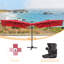 Parasol en porte-à-faux rectangulaire 120 po x 96 po Rozelin-935338463