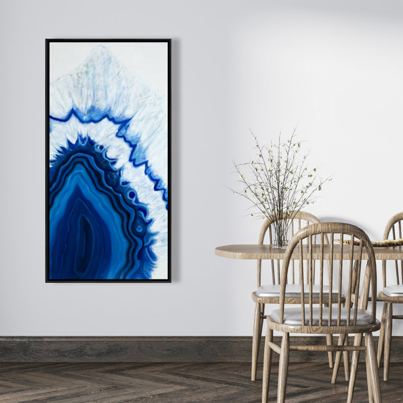 Agate geode slice - 24"x48" Framed canvas