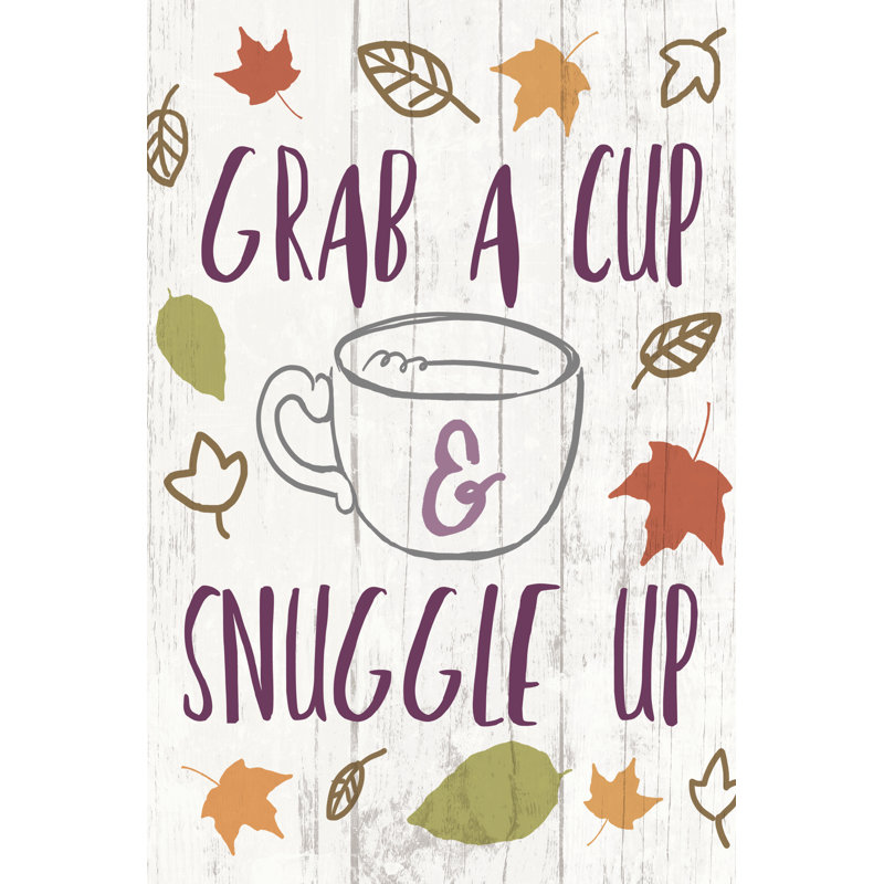 Grab Cup Snuggle Up - Wrapped Canvas Print, 46cm H x 30cm W x 3.8cm D