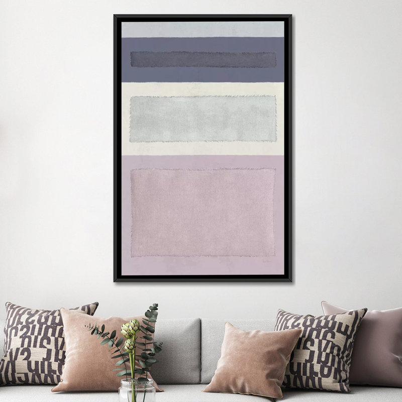 « painted tressage iv », reproduction d’impression sur toile tendue, H 26 po x l 18 po x P 1,5 po, Toile avec cadre noir