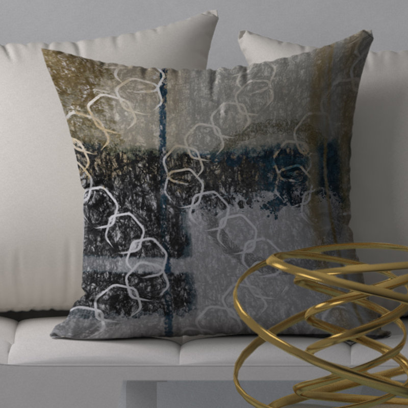 Housse de coussin carrée intéressante et décorative Matchless, 18 po x 18 po