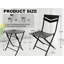 Ensemble bistro 3 pièces, table de patio intérieur et chaises, ensemble de jardin compact jaune-6499208
