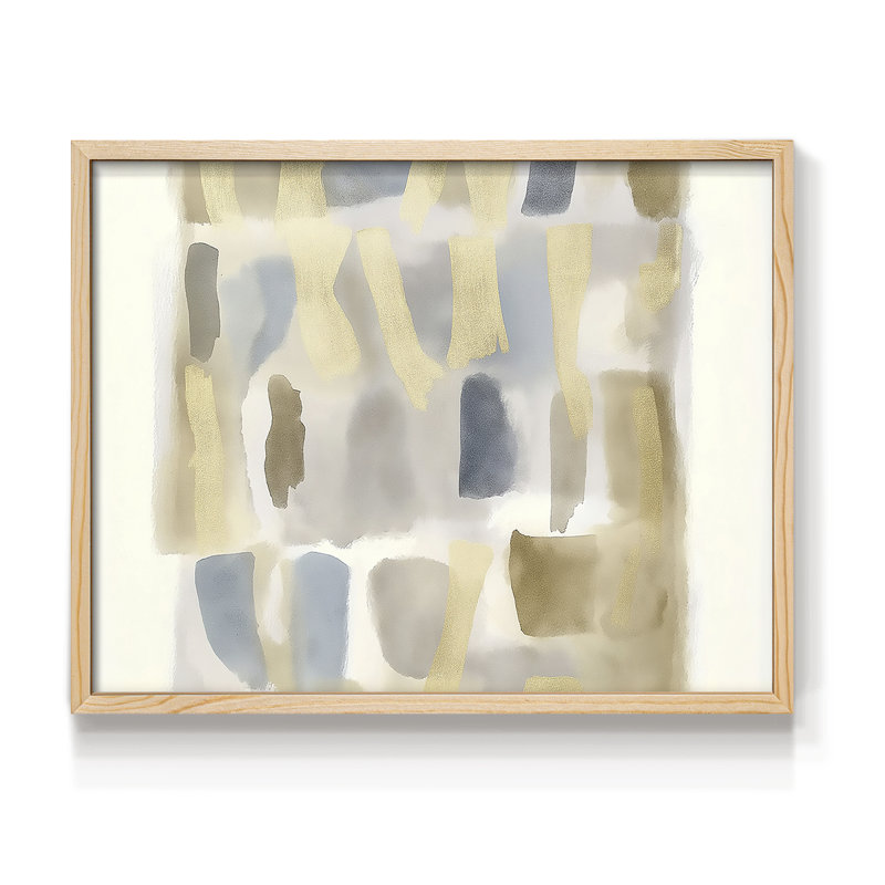 Abstrait, série LXV, reproduction encadrée, H 8 po x l 10 po, Naturel