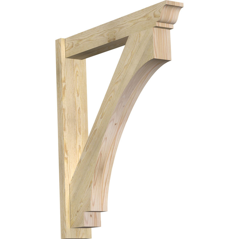 Persienne impériale traditionnelle, Sapin Douglas de 5 1/2 po (lisse), P 34 po x H 40 po
