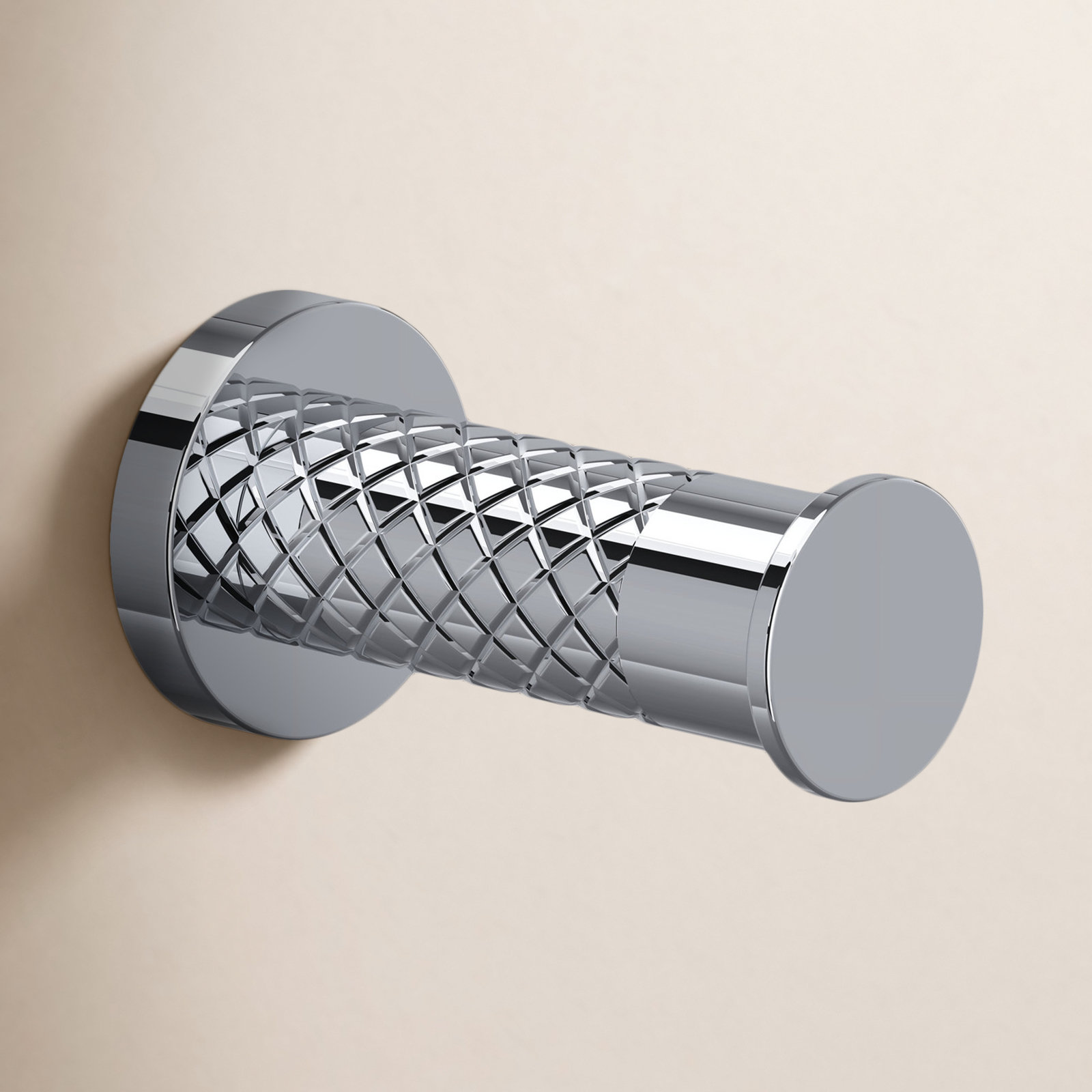 Tenerife Robe Hook, Polished Chrome