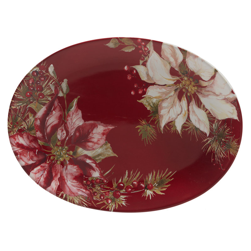 Winters Joy Oval Platter 16" x 12"
