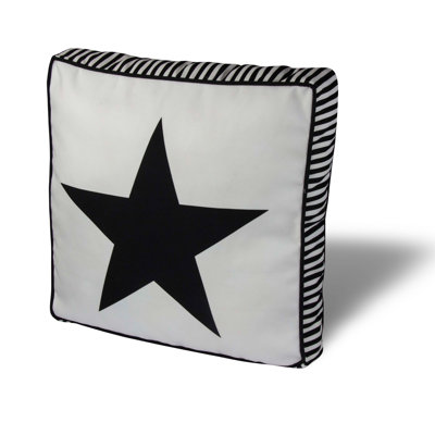 Premium Square Cushion, 16.5 x 16.5 inches, 50% Cotton / 50% Polyester | Washable & Ironable with Concealed Zip | Silicone Filling for Ultimate Comfort | Removable Cover, Perfect for Home Decor & Relaxation