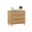 Commode 3 tiroirs cannelée