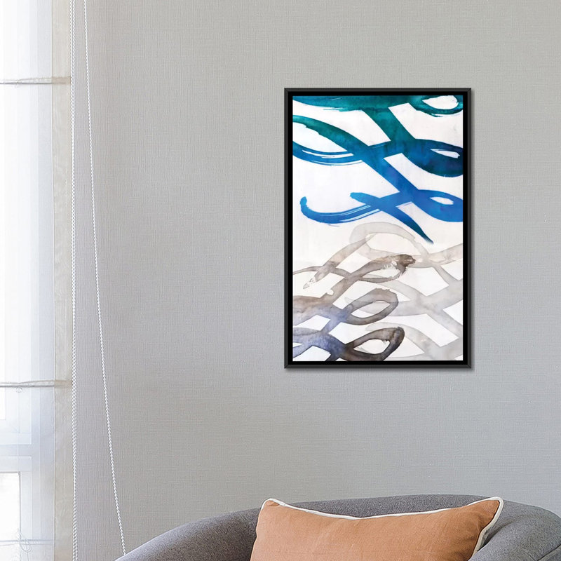 «Infinity II», reproduction sur toile, H 26 po x l 18 po x P 1,5 po, Toile avec cadre noir, Pas de tapis