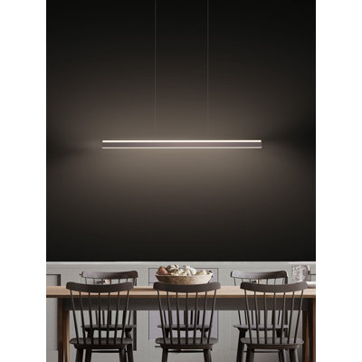 Luminaire suspendu rectangulaire à 1 lumière pour îlot de cuisine Elliena