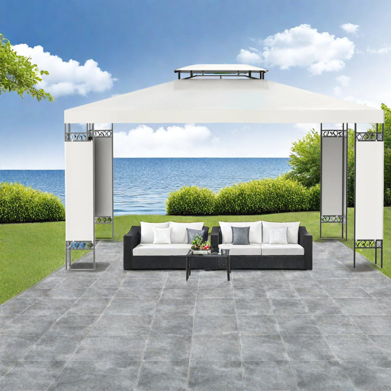 Patios spacieux en acier et abri de jardin (doit inclure le cadre)