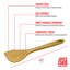 Spatule Joyce Chen en bambou bruni, 15 pouces