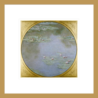 «Waterlilies» par Claude Monet, impression giclée encadrée