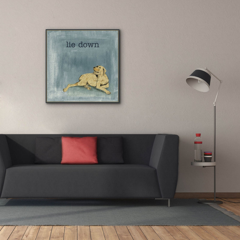  «Lie Down» par Alicia Ludwig, art mural sur toile, H 37 po x l 37 po