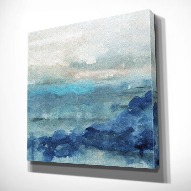 Sea Swell I - peinture, H 16 po x l 16 po x P 1,5 po, Toile tendue