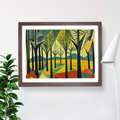 Spring Abstract Forest - Framed Print