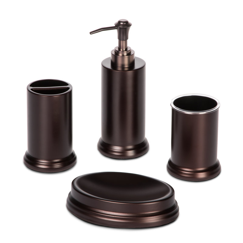 Bathroom Accessory Set Bathroom Tray Tumbler, Oil-Rubbed Bronze