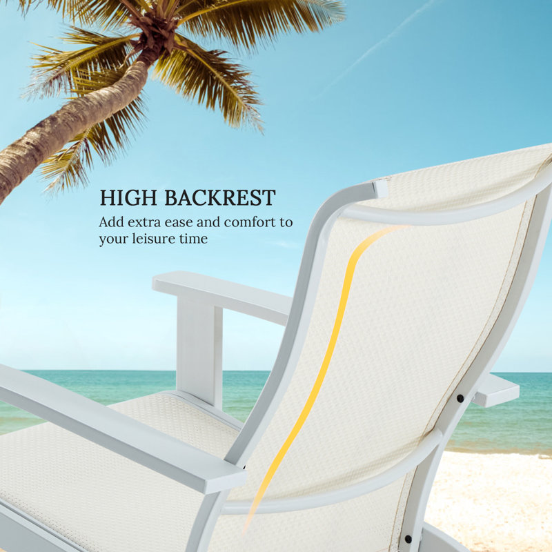 Chaise Adirondack pour l'extérieur, Blanc