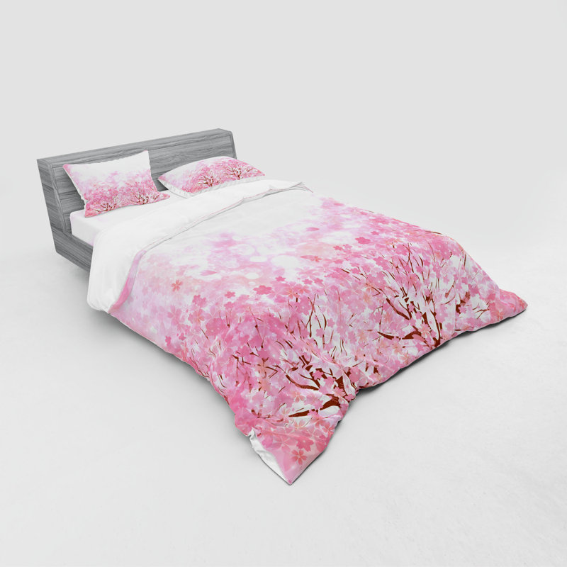 Ensemble de housse de couette Sakura, Housse de couette grand + 3 pièces supplémentair