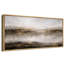 Abstrait, horizon doré neutre, œuvre d'art de paysage moderne, images de chambre à coucher moderne, impression sur toile encadrée-126096793-126096800