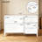 Modern Wave-Pattern Sideboard with 3 Drawers