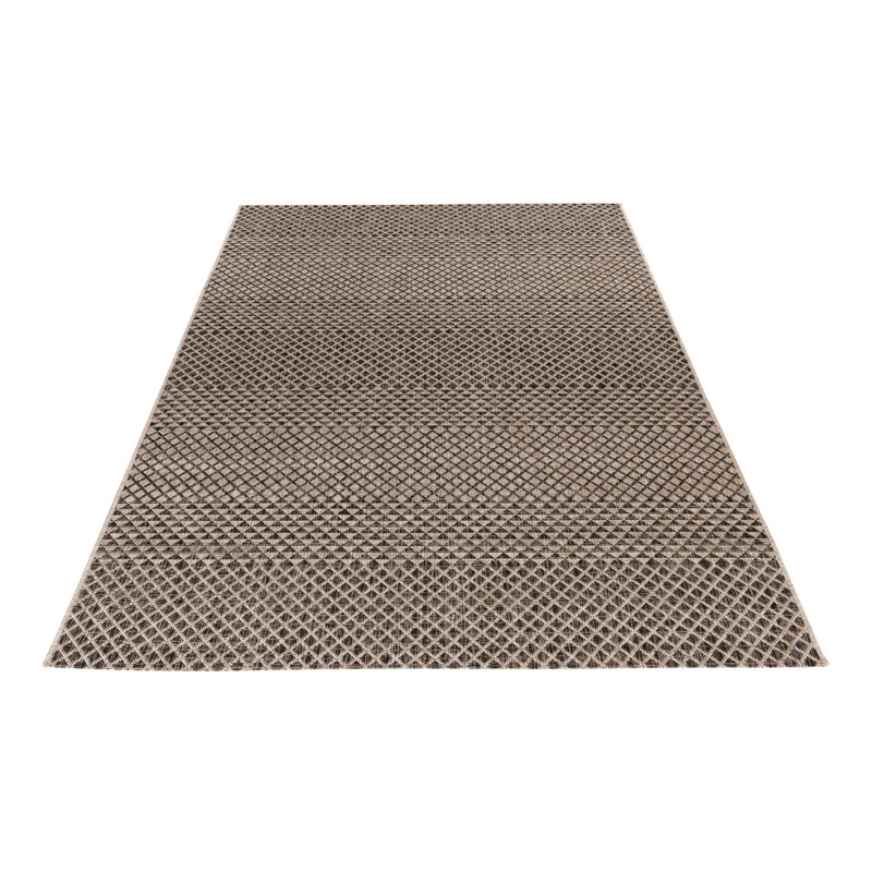 Nordic Uni Area Rug, Rectangle 80 x 150cm, Grey/Brown/Blue