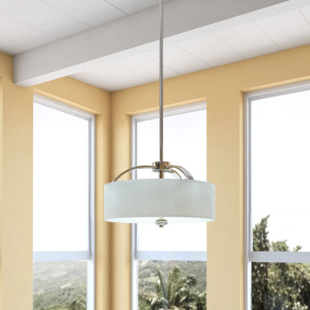 Kearse 3 - Light Dimmable Drum Chandelier